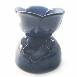 Аромалама керамічна "Квітка" блакитна (11х11х12 см)