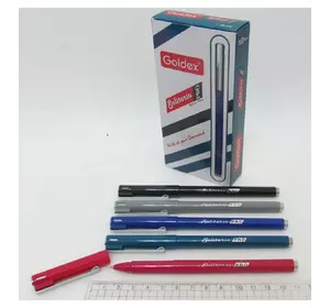 Ручка масляна Goldex "SOLITARIO Pro # 902" Індія 0,7мм 10км синя