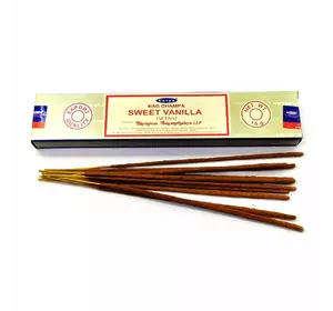 Sweet Vanilla (Солодка Ваніль) (15 гр.) (Satya) (12 шт/уп) масала пахощі