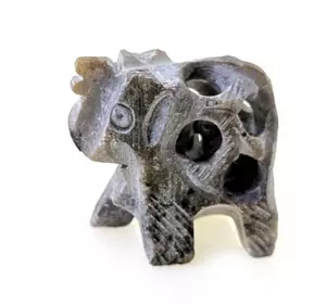 Слон з мильного каменю різьблений (3х3х1,5 см)