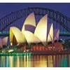 Алмазная мозаика по номерам 40*50 "Опера в Сиднее" карт уп. (холст на раме)