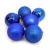 Набір ялинкових кульок "BLUE" 5см, 6шт, OPP