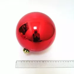 Ялинкова куля "Big red" 15см, 1шт/етик.