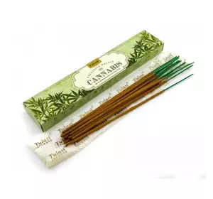 Cannabis Incense Stiks 15 g (Пильцові пахощі Канабіс 15 грамів)(Tulasi)