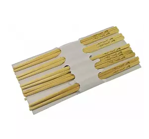 Палички для їжі бамбукові (10 пар) (28х14х2 см)