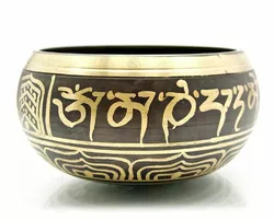 Співоча Чаша з малюнком (d-13,5,h-7 см)(Singing Bowl Carving no.3)