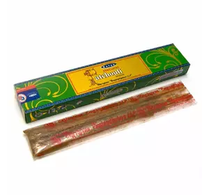 Natural Patchouli (Натуральний пачулі) (15 gm) (12 шт / уп) (Satya) пилкові пахощі