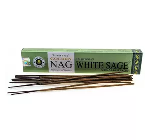Golden Nag White Sage (Білий Шавлія) (Vijayshree) (12 шт/уп) (15 гр.) Масала пахощі