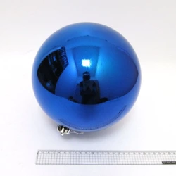 Ялинкова куля "Big blue" 20см