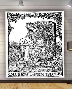 Гобелен настінний "Аркан Queen of Pentacles"