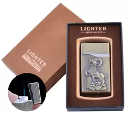 Запальничка в подарунковій коробці Золотий Козел (Гостре полум'я) №XT-33