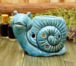 Аромалампа керамічна "Равлик" Синя