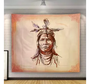 Гобелен настінний "Портрет індіанця"