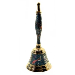 Дзвіночок з ручкою бронзовий кольоровий (d-7,5, h-18 см)