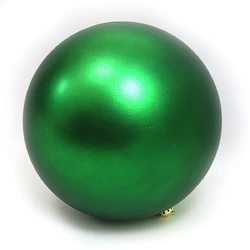 Великий ялинкова куля матовий "GREEN" 25см, 1шт/етик.