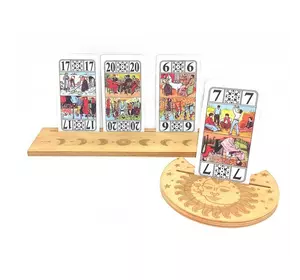 Підставки під картки Таро (25×7,5 см) і (10,5×12,5 см) кольору, світлу.