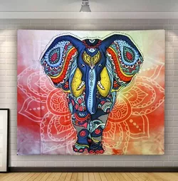 Гобелен настінний "Індійський слон в лотосі"