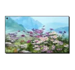 Алмазная мозаика по номерам 30*40 "Цветы в горах" карт уп. (холст на раме)