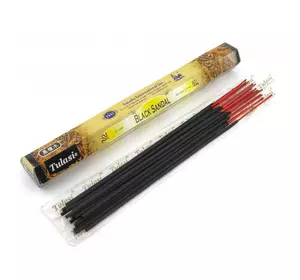 Black Sandal Exotic Incense Sticks (Чорний Сандал) (Tulasi) (6/уп) шестигранник