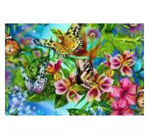 Алмазна мозаїка 30*40см "Метелики" рулон у PVC (без підрам)