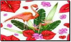 Алмазная мозаика по номерам 20*30 "Фламинго" в рулоне