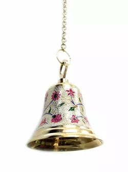 Дзвін з малюнком на ланцюгу (d-14,h-76.5 см)(Bell Cld Hanging B)