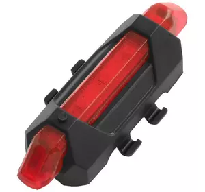 Велосипедний ліхтар STOP DC-918, red, Waterproof, акум., ЗУ micro USB
