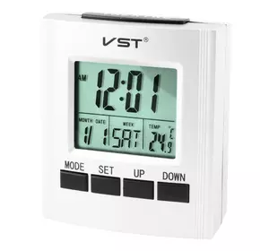 Годинники електронні говорять VST-7027, температура, 2 * AA