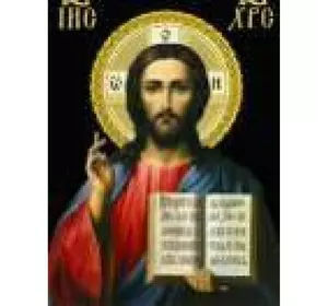 Алмазна мозаїка 30*40см "Ікона Христа" рулон у PVC (без підрам)