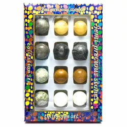 Каменные шары набор (н-р/12шт)(d-3,5 см)(27х18х3,5 см)