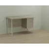 Письмовий стіл Ferrum Гаррі 75x120x70 білий ДСП Дуб Сонома 32мм