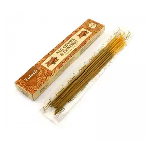 Nag Champa & Cinnamon Incense Stiks 15 g (польцеві пахощі Наг Чампа та Кориця 15 грам)(Tulasi)