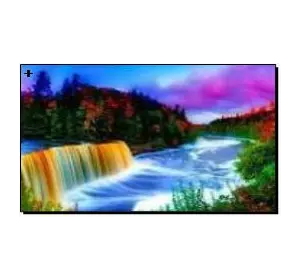 Алмазная мозаика по номерам 30*40 "Радужный водопад" карт уп. (холст на раме)