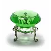 Кришталевий кристал на підставці зелений (6 см)