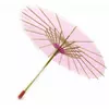 Парасолька бамбук з папером рожева (d-30 см h-23 см)