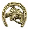 Підкова з кіньми бронзова (9,5х9,1х0,6 см)