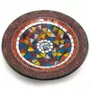 Блюдо теракотове з мозаїкою (d- 26 h-3 см)