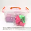 Набір кінетичного піску в пластик.контейнері з 2кг форм. 6шт., mix6 (кварц.основа)