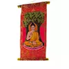 Панно червоне "Будда медитації" (40х20 см)