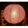 Ліхтар паперовий "КУЛЯ з дірками Мей Хуа" Світло рожевий