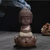 Підставка для конусів керамічна "Будда в лотосі" Бежевий 7,5*7,5*12см.