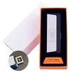 Електроімпульсна запальничка в подарунковій упаковці Ukraine (Подвійна блискавка, USB) №HL-62 Silver