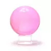 Кришталева куля на підставці рожевий (8см)