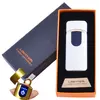 USB запальничка в подарунковій упаковці Lighter (Спіраль розжарювання) №HL-43 White