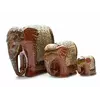 Слони керамічні 3 шт (19,5х18,5х11см 12х12х8см 7х7,5х4,5см)
