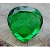 Серце кольорове скло Зелене
