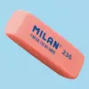 Ластик прямокутний з фаскою "TM MILAN" 5,6*1,9*0,9 см, mix