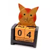 Календарь настольный "Кот" деревянный (11х3,5х7 см)A