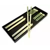 Палочки для еды бамбук с рисунком набор 5 пар №1