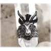 Перстень "Boho" нержавіюча сталь розмір 20 - 22 Голова козла